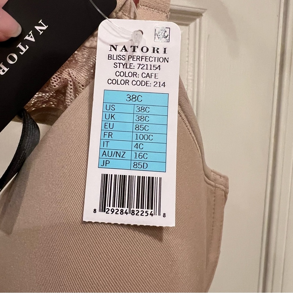 NWT Natori Bliss Perfection Bra Cafe Tan Nude 38C 721154 - Picture 7 of 7